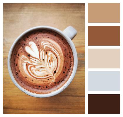 Coffee Latte Art Cup Image